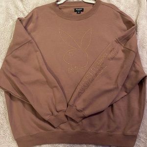 Pacsun Playboy Bedazzled Crewneck Sweatshirt